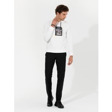 Cacharel Siyah Slim Fit Kumaş Pantolon