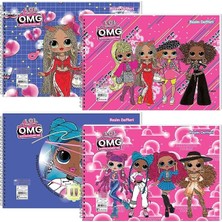 Ahes Color L.o.l. Omg 25X35 15 Yapraklı Spiralli Resim Defteri