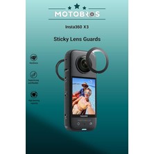 Ahes Insta 360 X3 Lens Koruyucu Insta 360 One X3 ile Uyumlu Lens Guard Şeffaf