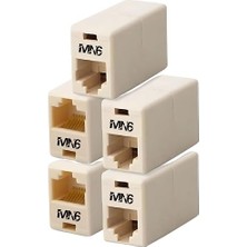 Ahes M14 5 Adet RJ45 Ethernet Kablo Birleştirici, Cat5 CAT5E Cat6 Uyumlu Dişi Dişi Lan Kablo Uzatma Aparatı