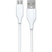 Ahes Yetty 2.4A Micro USB Kablo 1m Beyaz YKB-01B