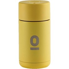 Ahes Green Paslanmaz Çelik Mini Termos, 355 Ml, Düğme Kapaklı, Butter Yellow, Bpa Içermez