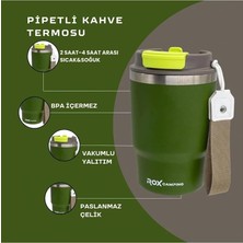 Ahes Camping Pipetli Kahve Termosu 0.45 Lt - Yeşil, Yeşil