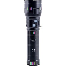 Ahes Pro Şarjlı El Feneri – 60W | 5500 Lümen | Zoom Özellikli