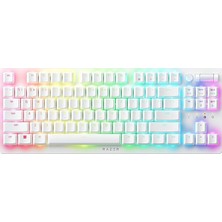 Ahes Deathstalker V2 Pro Tkl (Ckicky) - Kablosuz Düşük Profilli Rgb Tenkeyless Optik Klavye (Uzun Pil Ömrü, Ince Kasa, Lazer Kazınmış Tuş Kapakları) Abd Düzeni/cıva, Beyaz