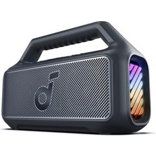 Ahes Soundcore Boom 2 Bluetooth 5.3 Hoparlör, 80W, Bassup 2.0, 24 Saat Pil Ömrü, Ipx7 Su Geçirmez, LED Işık, Usb-C, Siyah - A3138