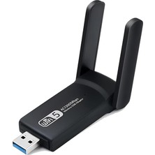 Ahes Wireless Adaptör Wifi Ağ Kartı Masaüstü Bilgisayar Pc ile Uyumlu Realtek Rtl 8812BU Usb3.0 Wifi Adaptör, 2.5g 5g 5.8g Wireless Adaptör, USB Wifi Alıcı USB 1.1,2.0,3.0 (AC1300)