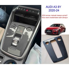 GCP German Car Parts Audi A3 8y Karbon Desenli Vites Çerçeve Kaplaması - Yeni A3 Aksesuar Modifiye 35TFSI
