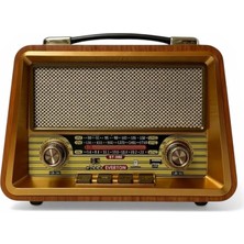 Ahes Gerçek Ahşap Eskitme Bluetooth Hoparlör Mp3 Çalar Müzik Kutusu Nostaljik Radyo