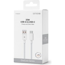 Ahes Type-C Android Uyumlu 33W Turbo Şarj ve Data Kablosu Ce Belgeli Xiaomi ile Uyumlu