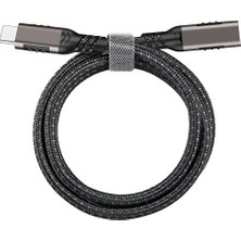 Ahes Uyumlu Tüm Cihazlar Için Iki Ucu Type-C Thunderbolt 3 Pd 100W 3 Metre Yüksek Hızlı Data Kablo