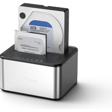 Ahes 2.5/3.5 Sata HDD SSD Kopyalama Özellikli Harddisk Dock Stand CDG-DOC-404