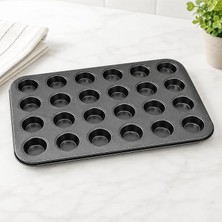 Ahes ve Cupcake Kalıbı – Yapışmaz Karbon Çelik Fırın Tepsisi, Kek ve Tart Kalıbı (6 Gözlü / 12 Gözlü / 24 Mini Gözlü Seçenekleri)