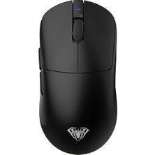 Ahes V9 Pro Plus 26000 Dpı PAW3395 Sensör 8000Hz Tri-Mode Kablosuz Oyuncu Mouse Rgb Omron Switch Lightweight E-Spor Gaming Mouse Siyah