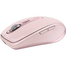 Ahes Mx Anywhere 3s Sessiz Kompakt Kablosuz Mouse, 8.000 Dpı Sensör ile Tüm Yüzeylerde Kullanım, Magspeed Elektromanyetik Kaydırma Özelliği, USB C, Bluetooth, Windows Pc, Linux, Chrome, Mac, Pembe