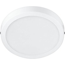 Ahes Magneos Yuvarlak Tavan Lambası 12W 1350 Lumen 4000K Gün Işığı (21 Cm)