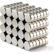 Ahes Magnet 150 Adet 6mm x 2mm Yuvarlak Güçlü Neodyum Mıknatıs Magnet