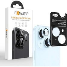Ahes iphone 15-15 Plus Uyumlu Kamera Lens Koruyucu, Mavi, Orijinal Rengiyle Kusursuz Uyum, Darbe Emici, 9h Temperli Cam, Kolay Kurulum, Anti-Reflection Kaplama, Metal Çerçeve
