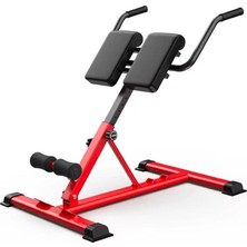 Ahes Hyperextension Ters Mekik Aleti Alpin Iron G-12 Hiperekstansiyon Tezgahı Kırmızı Tek Ebat