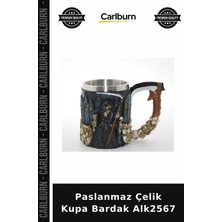 Carlburn Özel Üretim Metal Dayanıklı Mutfak Kamp Paslanmaz Çelik Kupa Bardak ALK2567