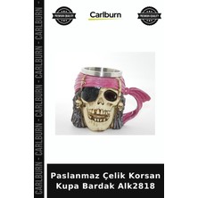 Carlburn Özel Üretim Hediye Aksesuar Paslanmaz Çelik Korsan Kupa Bardak ALK2818