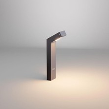 Ahes Polera LED Bahçe Aydınlatma Direği 50X90X500 mm 18W IP65 Alüminyum Dış Mekan Bollard Aydınlatma 3000K Peyzaj Yürüyüş Yolu Villa Bahçe Lambası Antrasit