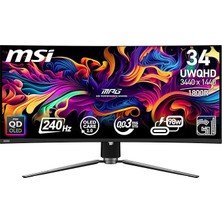 Ahes 34 Mpg 341CQPX Qd-Oled 3440X1440 (Uwqhd) 21:9 Curve 1800R Qd-Oled 240HZ 0.03MS Adaptıve-Sync Gamıng Monıtor