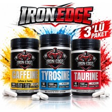 Eyvital Ürün Açıklaması Iron Edge Taurine , L-Tyrosine (Tirozin),caffeine (Kafein) 3 Lü Set