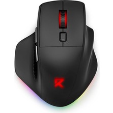 Ahes Eller Için Redragon Büyük Kablosuz Oyun Faresi, Tri-Modlar K Şarj Edilebilir Ergo Rgb Fareşi, 2 Yan Düğmeli, 6 Arka Aydınlatmalı Mod, Programlanabilir Makro Oyuncu Faresi
