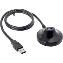 Ahes 5552 1 Metre USB 3.0 Standlı Dişi Erkek Uzatma Kablosu 1 Metre USB 3.0 Erkek Dişi Uzatma Dock Standlı Istasyonlu Kablo