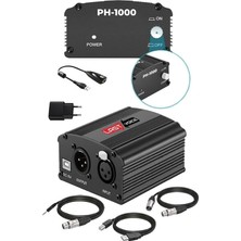 Ahes PH-1000 +48V Phantom Power Ses Kartı (Usb, Xlr Kablo ve Adaptör)