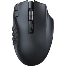 Ahes Naga V2 Hyperspeed - Ergonomik Kablosuz Mmo Oyun Faresi (19 Programlanabilir Düğme, Hyperspeed Kablosuz (2,4 Ghz), Bluetooth, 250 Saate Kadar, Focus Pro 30K Optik Sensör) Siyah