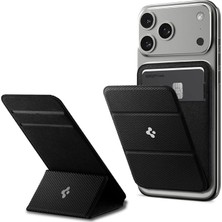 Ahes Magsafe Destekli Cüzdan Smart Fold Mag Fit Siyah - AMP02746 (Spigen Tr Garantili)
