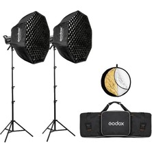 Ahes SL60 Iı Bi 60W Bi-Color Video Işığı 2'li Kit