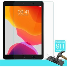 Ahes Apple iPad 10.2'' 7. Nesil (A2197-A2200-A2198) Temperli Cam Ekran Koruyucu [ipad 10.2 ile Uyumlu Ekran Koruyucu - Şeffaf]