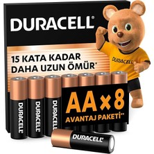 Ahes Basıc Aa Alkalin Kalem Pil (8’li Paket) – 1,5V