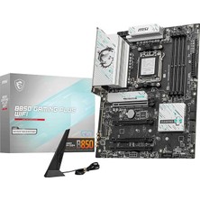 Ahes B850 Gamıng Plus Wıfı Anakart, Atx - Amd Ryzen 9000/8000 / 7000 Işlemcileri, Am5 - Ddr5 Bellek Arttırma 8200+ Mt/s (Oc), Pcıe 5.0 X16 ve 4.0 X16, M.2 Gen5, Wi-Fi 7, 5g Lan'ı Destekler