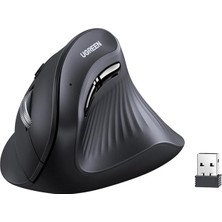 Ahes Dikey Ergonomik Fare Kablosuz (Bt 5.0+2.4g) 6 Düğmeli Ergonomik Fare, 1000/1600/2000/4000 Dpı, Fare Kolu Önleme, Pc/laptop/tablet/cep Telefonu ile Uyumlu Dikey Fare