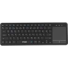 Ahes IBK-568BT Dual Mod Bluetooth 5.0 + 2.4g Touch Pad Smart Keyboard Pil Seviyesi 2.2V 10 Metreye Kadar Kablosuz Kullanım Windows, Linux, Ios 13 ve Üzeri ile Android Işletim Sistemlerini Destekler