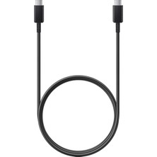 Ahes EP-DX510 USB Type-C USB Type-C Kablo, Veri Kablosu, Şarj Kablosu, 1,8 M, 5A, Siyah