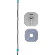 Ahes Aqua Master Otomatik Temizlik Seti Sap+Plate+Mop Temiz & Kirli Suyu Ayırma Özelliği Otomatik Temizlik Seti Mop Paspas