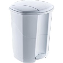 Ahes 18 Lt Pedallı Çöp Kovası (10191) Beyaz