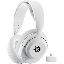Ahes Arctis Nova 5 Wireless ve Bluetooth Kablosuz Oyuncu Kulaklığı Beyaz