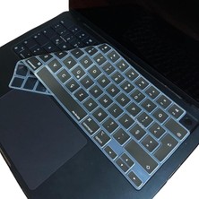 Ahes MacBook Türkçe F Klavye Koruyucu Eski F Iso Ters L Enter M1-M5 | A2681 A3240 A3449 A2442 A3426 A3434 A2485 A3429 | Silikon Keyboard Cover Touch Id Siyah