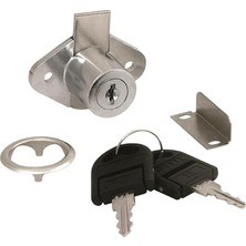 Ahes Oval Çekmece Kilidi, Nikel, Krom, 22 Mm, 2 Anahtarlı, Yüksek Kaliteli, Ofis Dolapları Için Güvenli Kilit, Dayanıklı, Evrak Dolabı Uyumlu, Kolay Montaj, Mobilya Çekmece Kili (Oval)