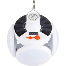 Ahes Enerji Kamp Lambası, 5 Mod, Sos Su Geçirmez, USB Şarj Edilebilir LED Kamp Feneri, Akıllı Uzaktan Kumanda, Su Geçirmez, Katlanabilir LED Kamp Işığı, Kamp Lambası, Güneş Enerjili, Acil Durum,
