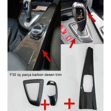 GCP German Car Parts Bmw F30 Karbon Desenli Trim Seti - F30 Karbon Vites Çerçeve Nbt 320I 320D 318I 316I 420D 420I