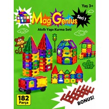 Gümrük Bey Mag-Genius Series 1 182 Parça Manyetik Yapı Blokları Mıknatıslı Oyuncak Kutulu 563032