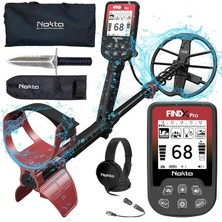Ahes Fındx Pro Yetişkinler Için Metal Dedektörü, Altın Için Profesyonel Tamamen Su Geçirmez Metal Dedektörü, Pinpoint, USB Şarj Edilebilir, Arkadan Aydınlatmalı LCD (Kulaklıklı Komple Kit, Taşıma
