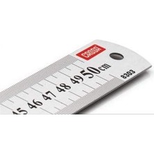 Ahes Çelik Cetvel 50 cm Gri 8303